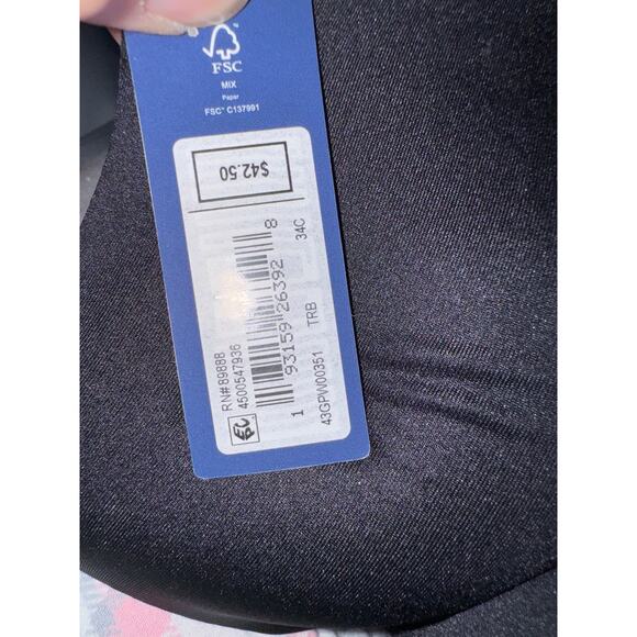 Brand New Gap Body Women's Size 34C Everyday T-Shirt Bra Black - Picture 3 of 5